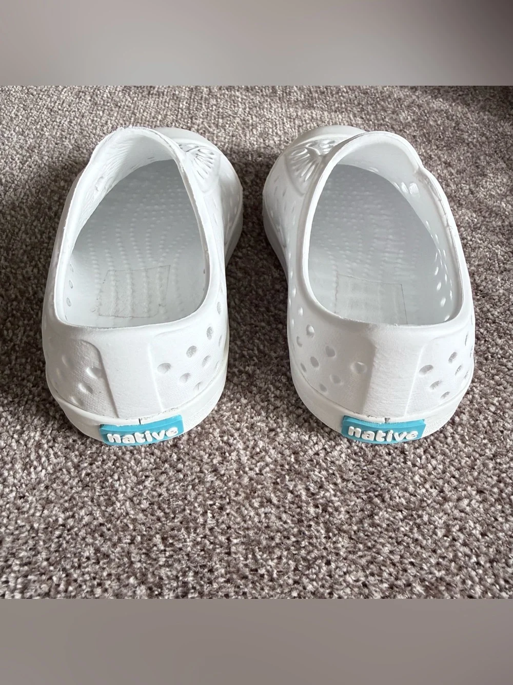 Native Jefferson White Slip On Water Shoes Toddler C5 Unisex Lightweight